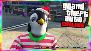 GTA 5 Festive Update quotHoliday DLC Masksquot Gameplay NEW Penguin Santa amp MORE quotGTA 5 Holiday DLCquot [upl. by Ah]