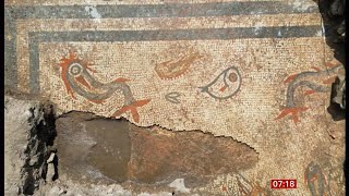 Hidden mosaic discovered at Roman site in Shropshire UK 13Aug2024 [upl. by Ah]