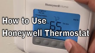 Honeywell Home Thermostat  How to Use [upl. by Joh718]