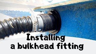 How to install a bulkhead fitting Hybrid aquaponic system [upl. by Fesuy3]