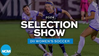 2024 NCAA DII womens soccer championship selection show [upl. by Llertnom]