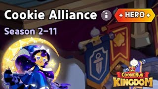 Cookie Alliance Season 211 Hero Mode Guide  Cookie Run Kingdom [upl. by Nimrak]