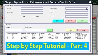 Fully Automated Data Entry Form in Excel  Part 4 with Validation and Print Features [upl. by Supat]