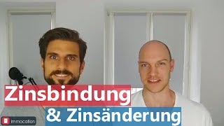 Zinsbindung Wie verändert sich die DarlehensRate danach Zinsänderungsrisiko Zinsfestschreibung [upl. by Rasecoiluj]