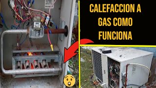 Funcionamiento de la calefacción a gas en equipo tipo paquete friocalor [upl. by Niela]