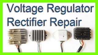 how to repair a voltage rectifier regulator charging system [upl. by Ahab110]