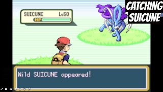 Catching Suicune in Pokemon Fire Red Version [upl. by Clabo]