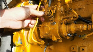 johndeere diesel pump starting problem  stanadyne 4 cylinder diesel pump [upl. by Suolekcin]