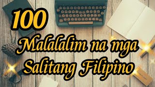 100 Malalalim na Salitang Filipino with English Translation [upl. by Mika]