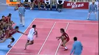 kabaddi what a technique 2010 Asian Games Kabaddi Final Iran vs India [upl. by Adeehsar949]