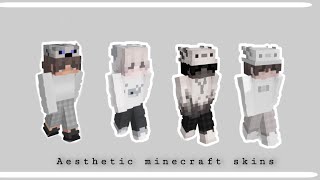 20 aesthetics minecraft skins  white boy link in the description [upl. by Llecrep287]