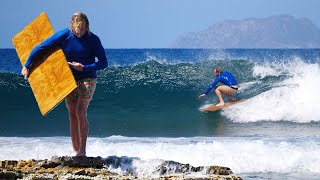 Creating amp SURFING a DIY Plywood Surfboard [upl. by Weathers]