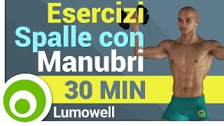 Esercizi Spalle con Manubri a Casa [upl. by Augie]