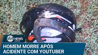 Motociclista morre após acidente com moto pilotada por youtuber  SBTNews 131224 [upl. by Dari]