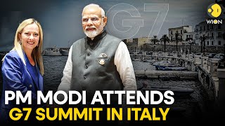 G7 Summit 2024 Italy LIVE Indian PM Modi Attends G7 Summit in Italy  G7 Summit LIVE  WION LIVE [upl. by Soraya]