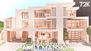 Modern Family Mansion  Bloxburg Build [upl. by Repip429]