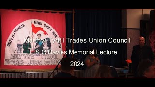 Mick Lynch  S O Davies Memorial Lecture 2024 [upl. by Garett]