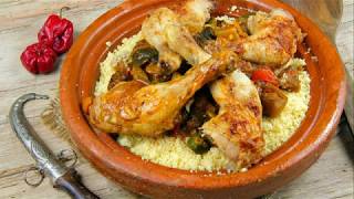 Recette  Tajine de poulet à la marocaine [upl. by Hochman399]