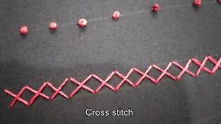 Cross Stitch Beginner Hand Embroidery  Cutesy [upl. by Ahsytal225]