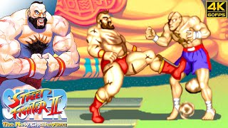 Super Street Fighter II  Zangief Arcade  1993 4K 60FPS [upl. by Attenej]