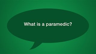 Ask a Paramedic  What is a Paramedic [upl. by Fionnula]