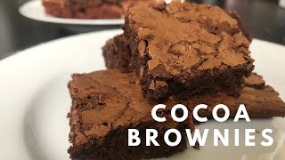 Best Fudgy Cocoa Brownies  Simple Dessert Recipe [upl. by Akalam729]