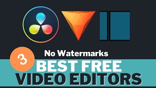 3 Best Free Video Editors with NO Watermark [upl. by Minetta]