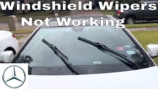 Windshield Washer Not Working Water not coming out Mercedes C300 W205 [upl. by Demb514]