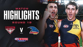 Essendon v Adelaide Highlights  Round 19 2024  AFL [upl. by Nabe853]