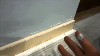 How To Fill In The Gap Between The Wall And Baseboard EASY Tutorial [upl. by Yanat762]