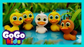 Five Little Ducks  GoGo Kids  Nursery Rhymes [upl. by Bengt681]