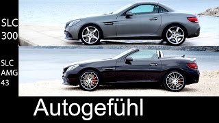 Mercedes SLC 300 amp MercedesAMG SLC 43 Preview ExteriorInterior SLK Facelift rename 2016 newneuer [upl. by Howlan856]