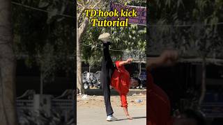 ☣️Knockout Touch down hook kick tutorial☢️ martialsrts🔥 [upl. by Attej510]