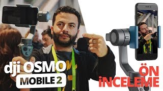 DJI Osmo Mobile 2 ön inceleme  Telefonlarda sarsıntıya son [upl. by Ahsuatan962]