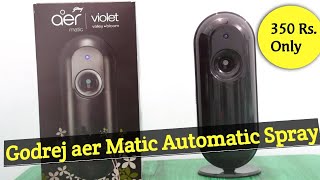 Godrej aer matic Automatic Air Freshener Kit with Flexi Control  Unboxing and Review in Hindi [upl. by Mcdonald]