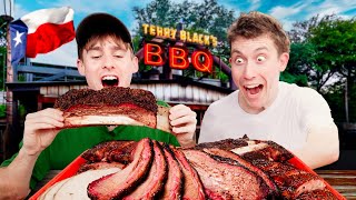 Two Brits try real Texas BBQ for the first time [upl. by Ermina]