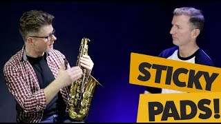 How to fix sticky saxophone pads [upl. by Dennie468]