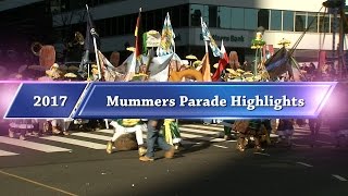 2017 New Years Mummers Parade Highlights [upl. by Nylorahs]