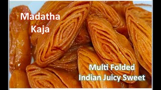 Kajalu Recipe With Tips and Tricks  Madatha Kaja RecipeFolded Indian Sweet Recipe Diwali Chirote [upl. by Nesyt679]