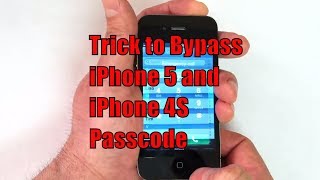 How to Bypass iPhone 5 and iPhone 4S Passcode [upl. by Rhona]