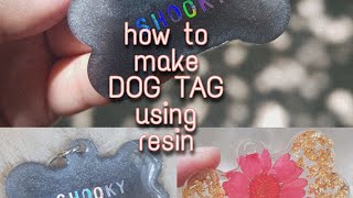 Resin with me  How to make Dog Tag using Resin [upl. by Stouffer147]