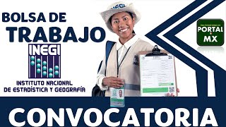 🔰 Bolsa de trabajo del INEGI 20222023 POSTULATE ☑️ Requisitos BENEFICIO Documentación [upl. by Toback]