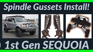 Total Chaos Spindle Gusset Install  1st Gen Sequoia  StepbyStep [upl. by Onateag]