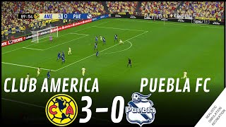 AMÉRICA vs PUEBLA 30 HIGHLIGHTS  Video Juego Simulación amp Recreación [upl. by Ettezyl291]