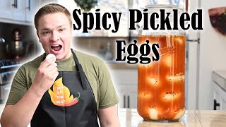 Making Spicy Pickled Eggs  Turn Up the Heat [upl. by Razaele]