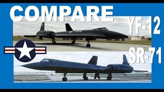 Compare SidebySide SR71 and YF12 [upl. by Garling]