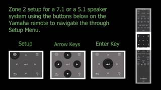 RXV685 Zone 2 Setup for 7151 speaker layout [upl. by Redleh514]