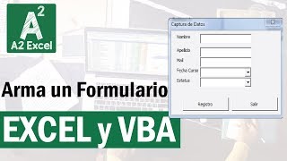 ¡Como armar Formularios Fácil en Excel ¡Con y sin Programación [upl. by Quintilla]