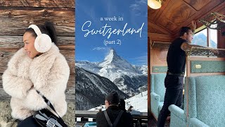 SWITZERLAND VLOG PT 2 long lunching in Zermatt and visiting the famous quotbillionaire townquot Gstaad [upl. by Jeannette386]