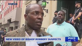 New video in robbery of bishop during Brooklyn church service [upl. by Ettennaej]